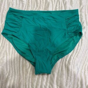 Teal High-Waisted Bikini Bottoms